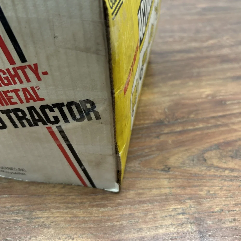 1965 Hubley Gabriel 1:12 Ford Commander 6000 Blue White Farm Tractor, Yellow Box